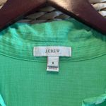 J.Crew Green 100% Cotton Woven Sheer Breezy Gauze Blouse, S Photo 3