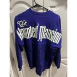 Disney Haunted Mansion Ghost Host Spirit Jersey XS Purple Long Sleeve Adult Park Photo 8