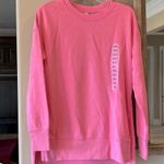 Oversized Pink Cotton Sweatshirt Comfy Photo 1