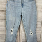 Denizen from Levi's DENIZEN (LEVI'S) Mid Rise Boyfriend Distressed Stretch Jeans Light Wash-10/30 Photo 0