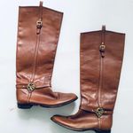 Coach Milan Cognac Brown Fall Riding Boots Photo 0