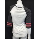 Girls Lily Blue LS Raglan Paris Gray White T Shirt Size L Photo 2