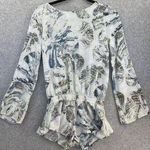 Etiquette Women's Romper Long Sleeve Shorts Size Small USA Made Backless Photo 0