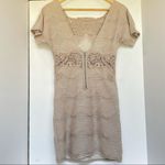 Free People New Romantics Bell Shift Dress Lace Small Beige Feminine Romantic Photo 4