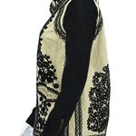 Free People  Women's Stitched Quills Black & Cream Embroidered Jacket Size XS Photo 1