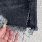 Free People Washed Black Distressed Makai High Waisted Cowgirl Cut Off Shorts Photo 6