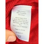 Talbots A6 XS Red Cowl Neck 3/4 Sleeve Knit Sweater Blouse Top Pullover Photo 2