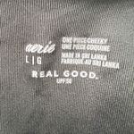 Aerie Real Good Black One Piece Swimsuit L Large Cheeky Cutout Halter UPF 50 Photo 4