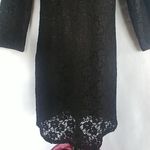 London Times Black Lace Overlay Dress Photo 2