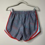 Nike Dri-Fit Lined Running Shorts Blue/Red Women's Small Photo 2