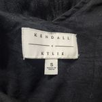 Kendall + Kylie  Black Faux Wrap Beaded Shoulder Dress (S) Photo 8