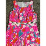 Lilly Pulitzer  Iggy Shorely Blue Feeling Tanked Cut Out Shift Pique Dress 2 Photo 3