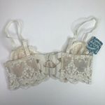 Free People NEW Daydreamer Lace Bra Underwire Nude Combo 32C OB500012 Photo 5