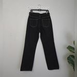Slvrlake London High Rise Straight Jeans in Night Flight Black Size 31 Photo 6