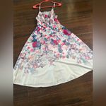 Floral Maxi Dress with Spaghetti Straps White Size undefined Photo 0
