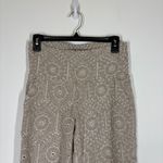 Sundance Menara Linen Blend Eyelet Scalloped Culottes Crop Pants Size XS Photo 5
