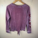 Ariat  Womens Size Medium Burnout Velvet Floral Waist Tie‎ Long Sleeve Top Boho Photo 7