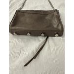 Rebecca Minkoff Mini MAC Leather Crossbody Bag Taupe Silver Hardware Photo 6