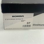 NEW Romika Women’s Ibiza Schwarz Black Leather Casual‎ Ankle Strap Shoes EU 37 Size 6 Photo 9