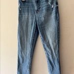 Abercrombie & Fitch The Super Skinny Ankle High Rise Dark Wash Jeans Photo 0