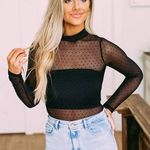 These Three Boutique Mesh Dot Bodysuit Photo 0