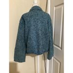 Anthropologie Moth Sweater Womens XS Blue Chunky Knit Pullover Sparkle Shimmer Photo 4