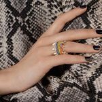 5 rainbow gold rings Photo 0