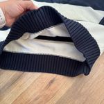 Brandy Melville J Galt Briannna Cotton thick Stripe sweater Navy cream Photo 2