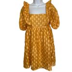 Storia  Unforgettable Golden Sunrise Textured Babydoll Dress‎ Small Photo 1