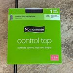 PLUS SIZED Off Black Control Top Pantyhose Size undefined Photo 0