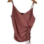 Zenobia  Mauve Ruched Stretch Cami Top size 3X runs small NWT Photo 0