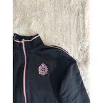 Ralph Lauren Plus Size 2x Womens Black Zip Up Jacket Pink Crest Active Wear Photo 2
