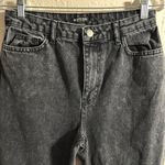 Nasty Gal  Black Cropped Ankle Jeans with Distressed Hem Photo 1