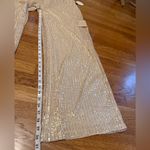 Elegant cream sequined cargo pants size M Size M Photo 9