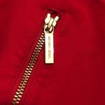 Michael Kors  Sz 10 Red Cotton Stretch Chino Zipper Pockets Taper Dress Pants Photo 1