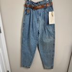 Bugle Boy Vintage  Jeans Womens Size 26 Blue Acid Wash Parachute Denim Pants 80s Photo 3