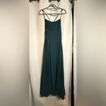 Lulus  Dreamy Romance Forest Green Backless Maxi Dress Small Photo 4