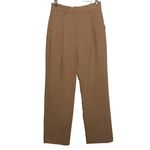 Abercrombie & Fitch NEW  Tan Pleated High Waisted Trousers Dress Pants Size 27 4 Photo 0