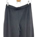 Theory  Double Knit Jersey Slouchy Jogger Pants‎ Split Hem Ankle Black Large Photo 9