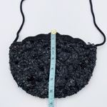 Vintage La Regale Ltd Scalloped Black Beaded Sequin Evening Purse Shoulder Bag Photo 10