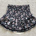 Saylor Este Smocked Ruffle Mini Skirt in Floral Georgette Small Photo 6