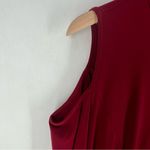 Susan Graver Stretch Liquid Knit Cold Shoulder 3/4 Sleeve Mock Neck Swing Dress Photo 5