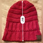 C.C Women’s OS 100% Acrylic Hot Pink Chunky Cable Knit Beanie Photo 5