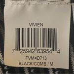 BCBGMAXAZRIA black brown white striped wrap sweater with tie belt Medium EUC Photo 13