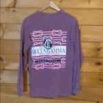 Comfort Colors Delta Gamma purple long sleeve Photo 3
