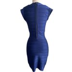 French Connection  Blue Bandage Bodycon Dress Size US 4 Photo 2