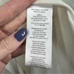 Equipment  White Satin Button Up‎ Pocket Short Sleeve Top Photo 4