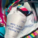 Aqua Green  Sz L Floral Swimsuit One Piece Hawaiian Tropical Print Photo 8