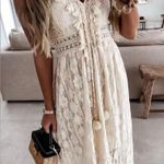 Cupshe  Cream Lace Dress Photo 2