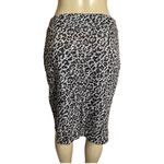 Kasper Size Medium Pull-On Cheetah Print Stretch Pencil Skirt. New With Tags Photo 4